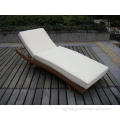 Patio PE Rattan Lounge Chair , Modern Comfortable Chaise Lo